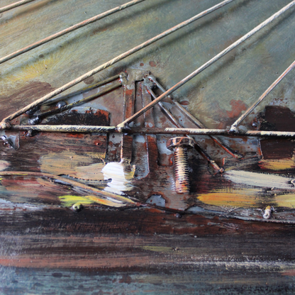 3D Schilderij Metaal - Erasmusbrug – 60x150cm