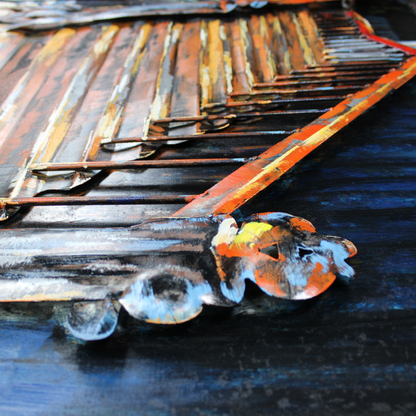 3D Schilderij Metaal - Stairs – 120x80cm