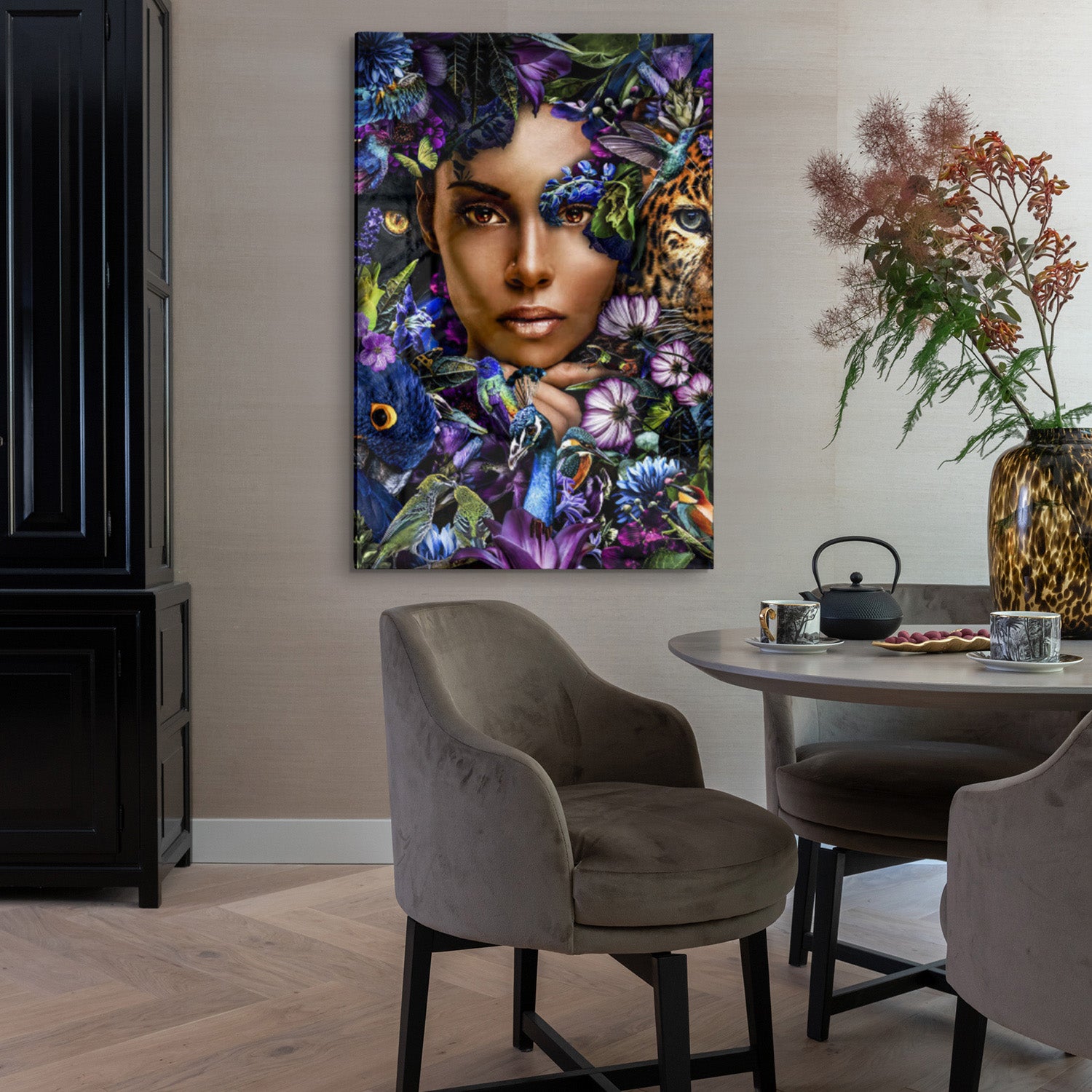 Glasschilderij - Tropical - 80x120cm