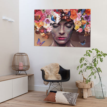 Glasschilderij - Colorful - 120x80cm