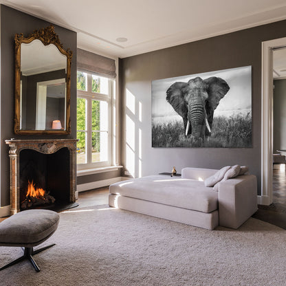 Glasschilderij - Olifant - 120x80cm